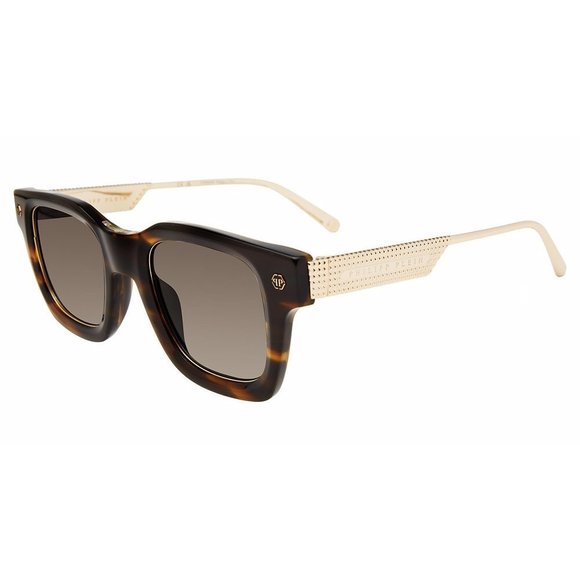 PHILIPP PLEIN SUN SPP105M Sunglasses STR-BROWN-HAVANA-09FM 50mm